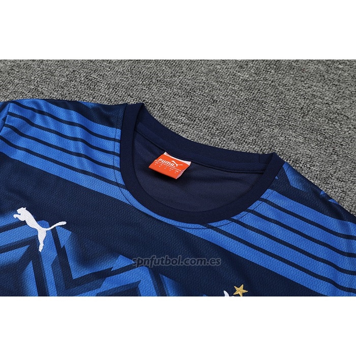 Chandal del Olympique Marsella Manga Corta 2022-2023 Azul - Pantalon Corto